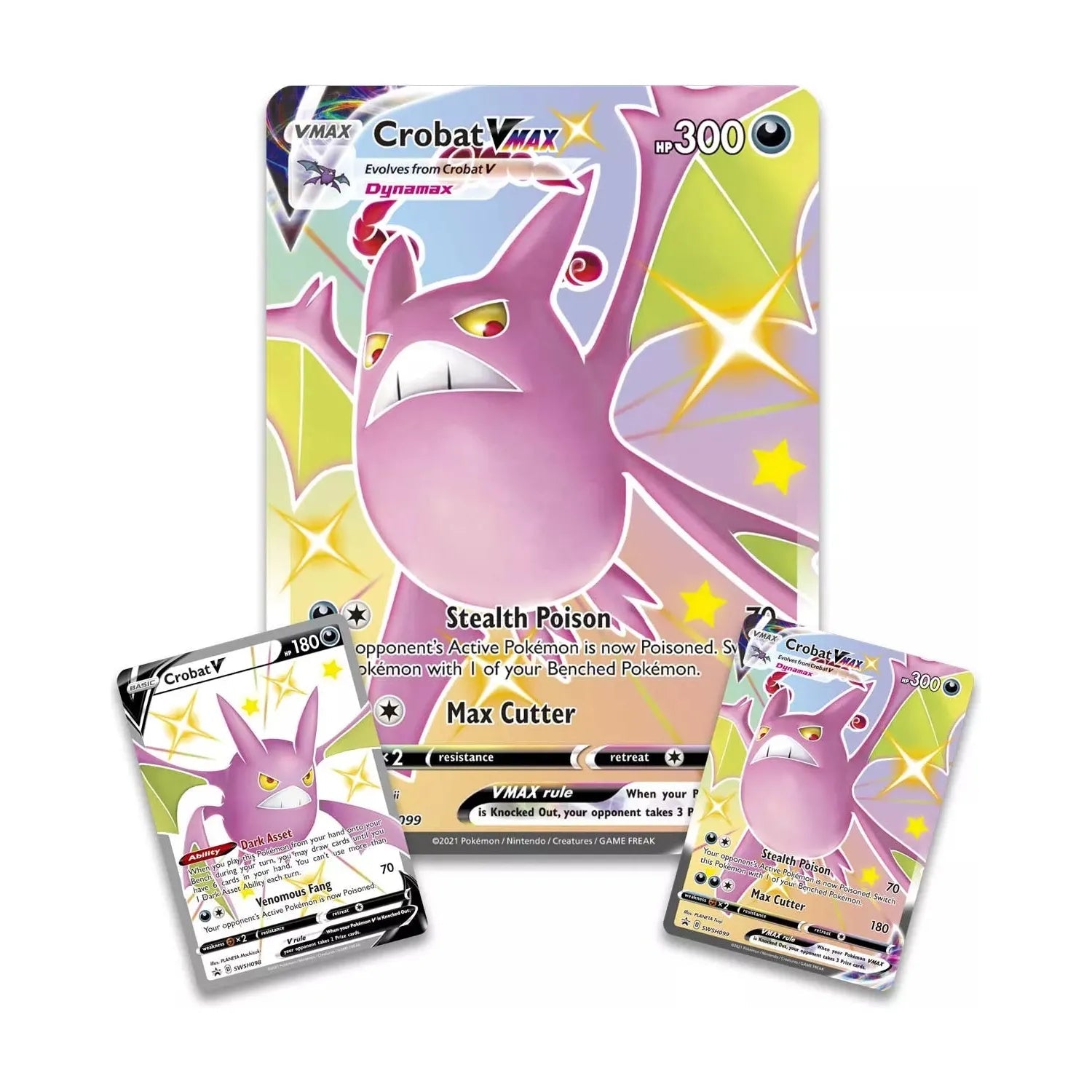 Pokémon Épée et Bouclier Shining Fates Crobat VMAX Premium Collection (anglais)