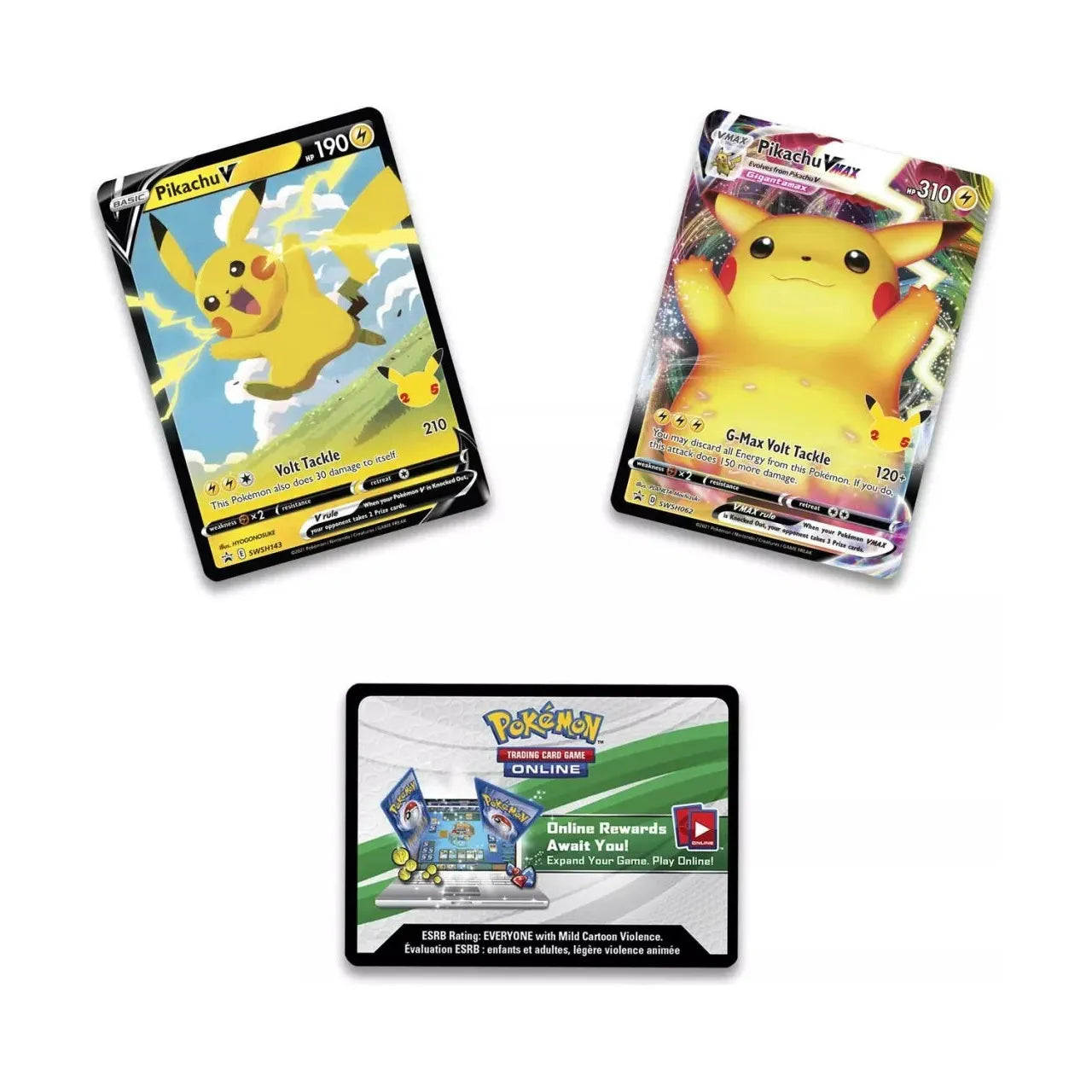 Collection de figurines premium Célébrations du 25e anniversaire de Pokémon Pikachu VMAX (anglais)