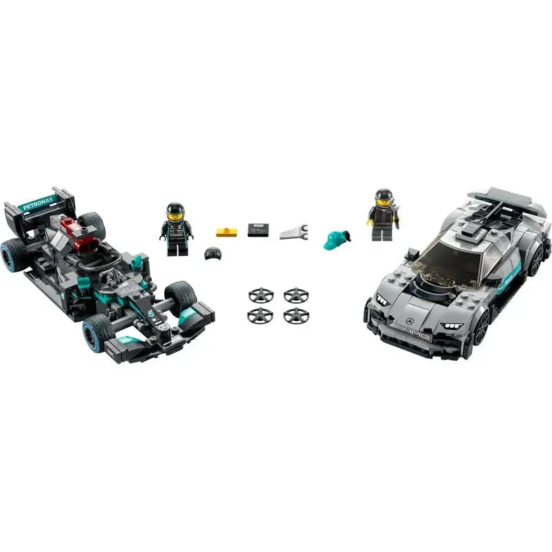 LEGO® Speed ​​​​Champions Mercedes-AMG F1 W12 E Performance et Mercedes-AMG Project One 76909