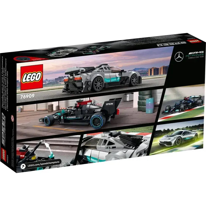 LEGO® Speed ​​​​Champions Mercedes-AMG F1 W12 E Performance et Mercedes-AMG Project One 76909
