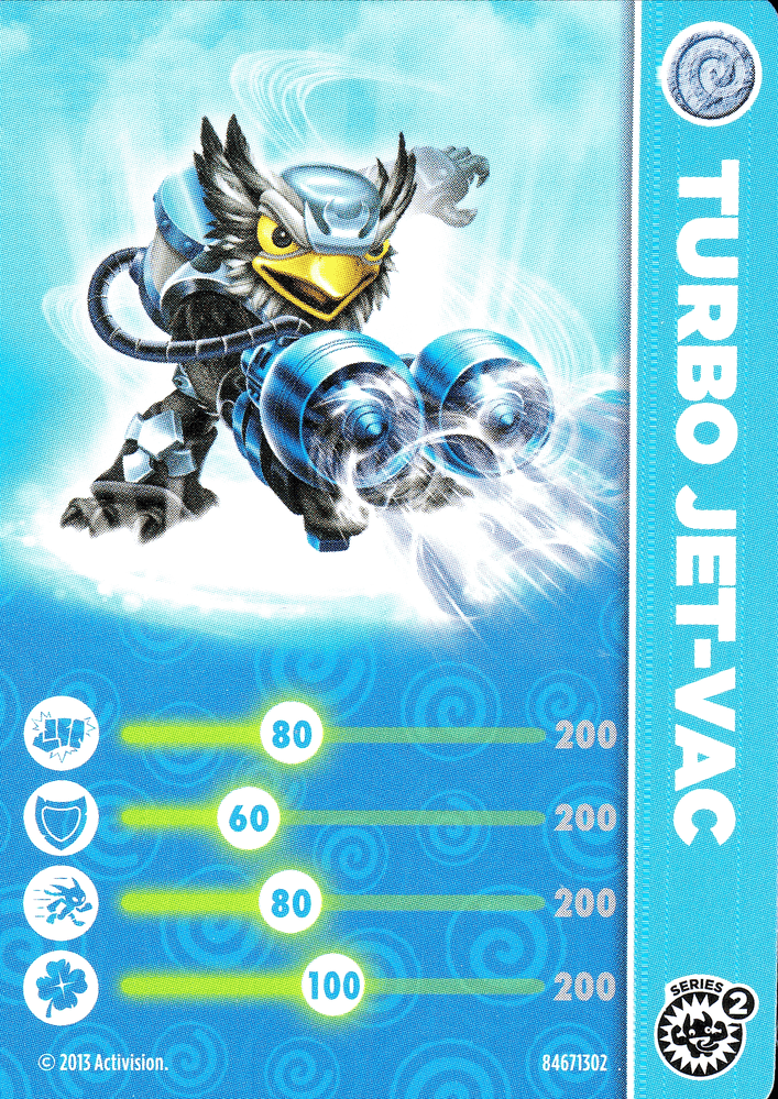 Skylanders Swap Force Turbo Jet-Vac Karte