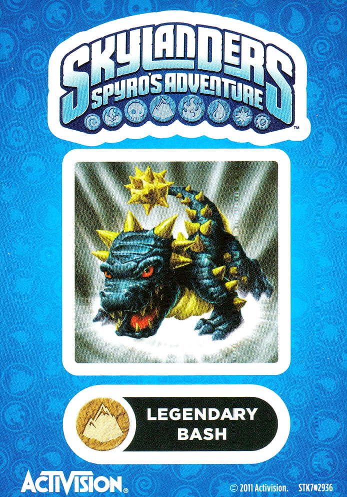 Skylanders Spyros Adventure Legendary Bash Aufkleber