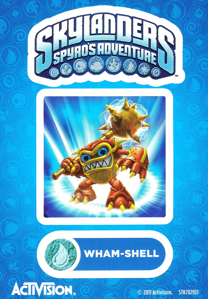 Skylanders Spyros Adventure Wham-Shell Aufkleber