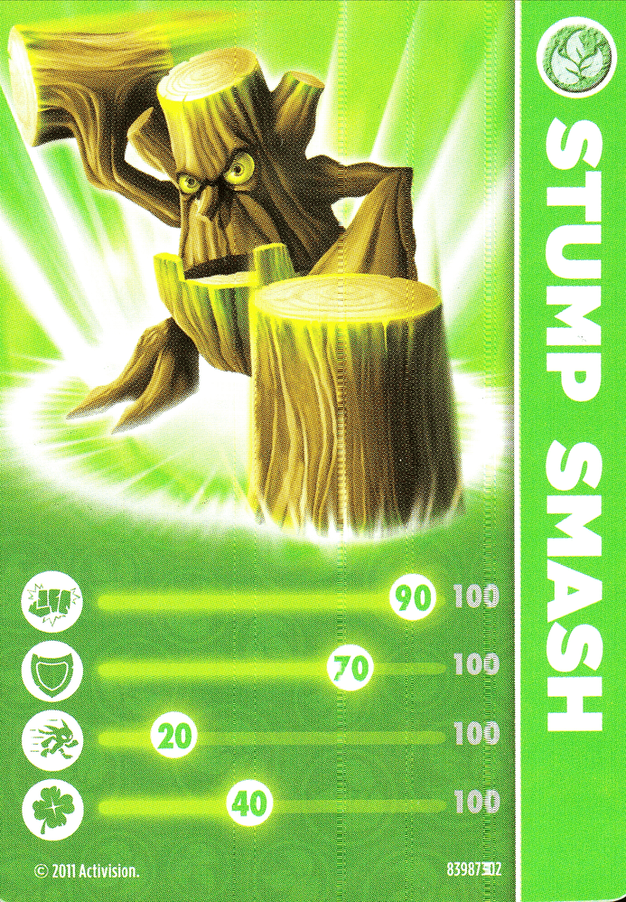 Skylanders Spyros Adventure Stump Smash Karte