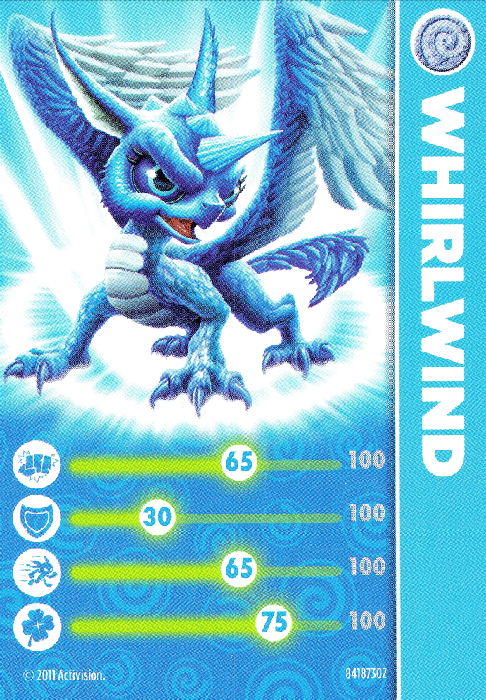 Skylanders Spyros Adventure Whirlwind Karte