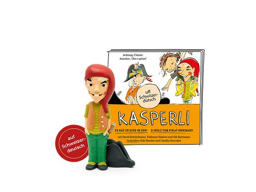 Figurine audio Tonie Kasperli Il y a un voleur au zoo ! / L'île du pirate Ohnibart pour Toniebox