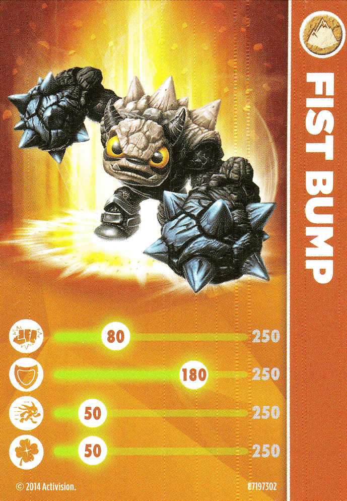 Skylanders Trap Team Fist Bump Karte