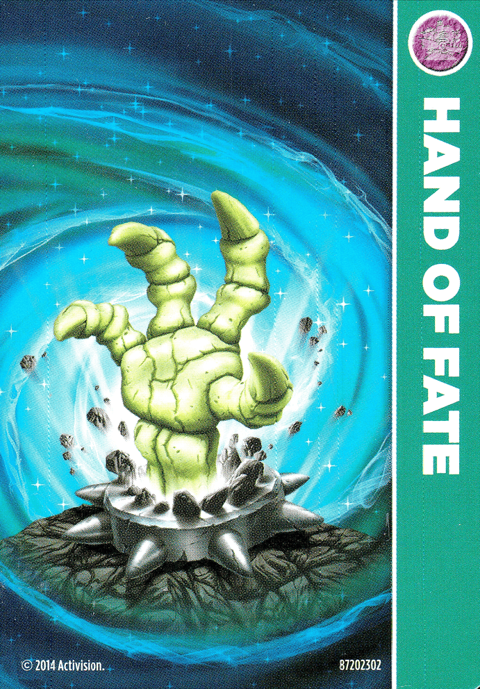 Skylanders Trap Team Hand of Fate Karte