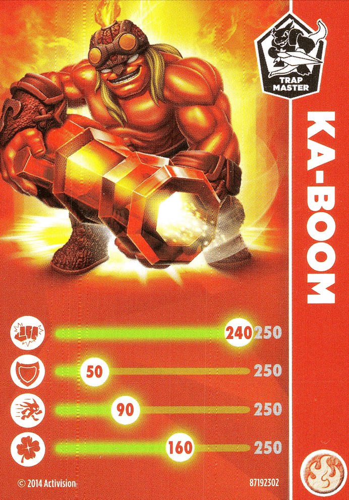 Skylanders Trap Team Ka-Boom Karte