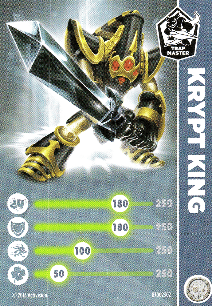 Skylanders Trap Team Krypt King Karte