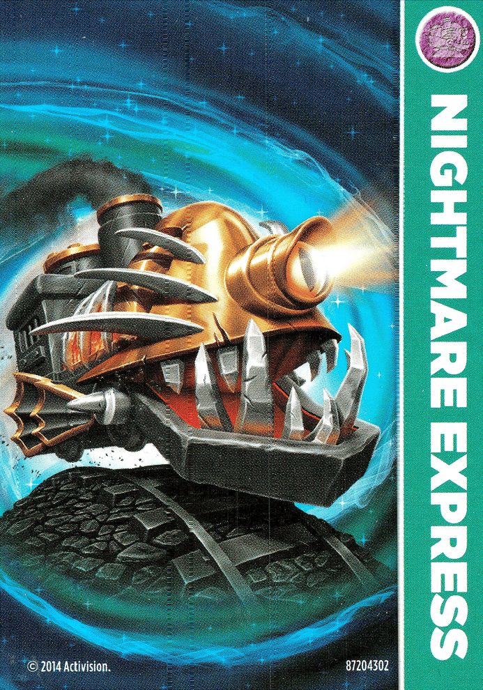 Skylanders Trap Team Nightmare Express Karte