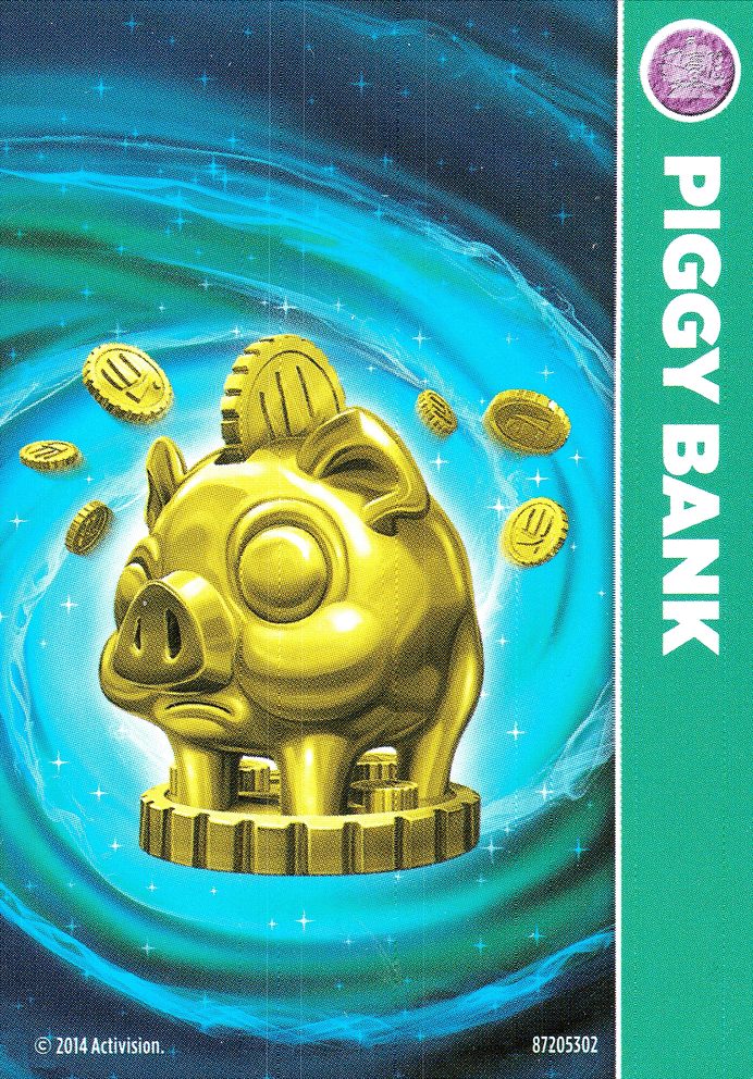 Skylanders Trap Team Piggy Bank Karte